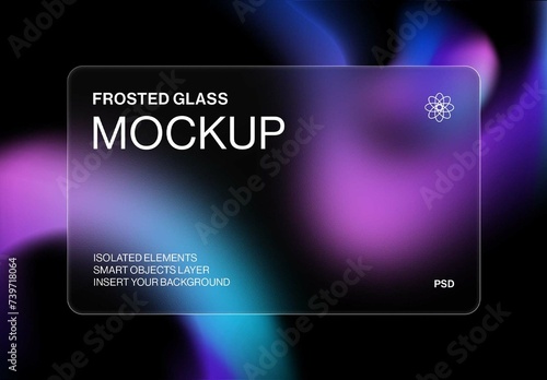 Frosted Glass Mockup Layout