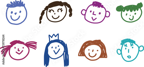 Drawing Funny Children's Faces