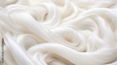 Delicate threads are meticulously spun into luxurious Thai silk weaving, embodying exquisite craftsmanship and the rich cultural heritage of Thailand's textile industry.
