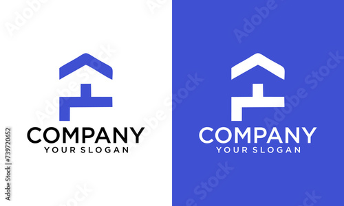 Creative abstract P home logo. This logo incorporate with P and home in creative way. it will be suitable for home service and real estate company. © jalak