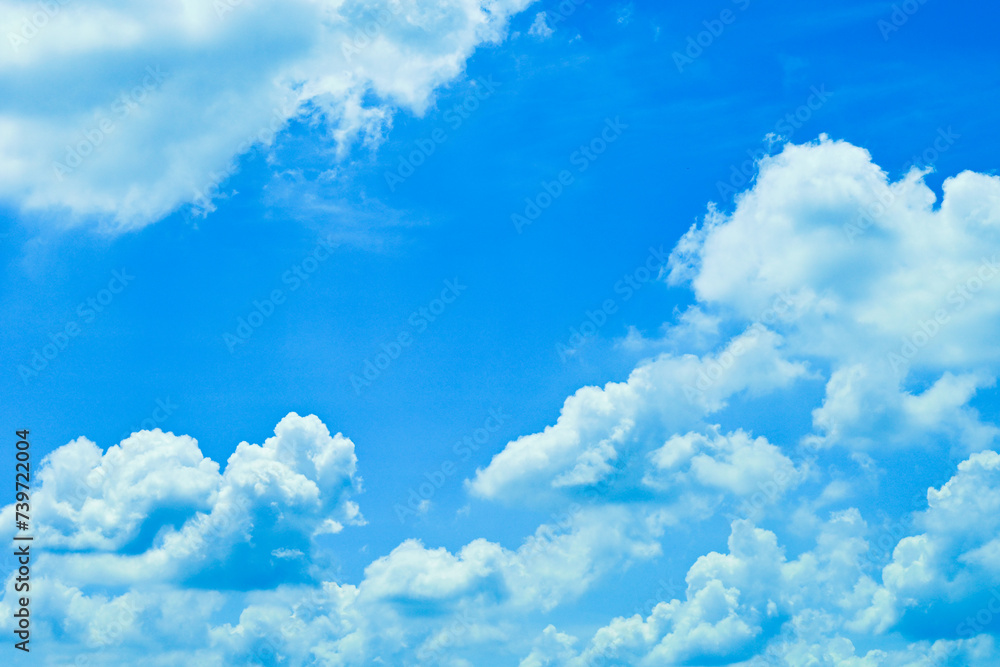 clear blue sky with white cloud, good weather in the morning have a nice day clear blue sky with white cloud, good weather in the morning have a nice day