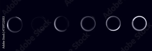 Abstract neon background. luminous circle. Luminous spiral cover. Wake wave, fire path trail line and swirl effect curve. Food isolated. space tunnel. Ellipse shimmery color.