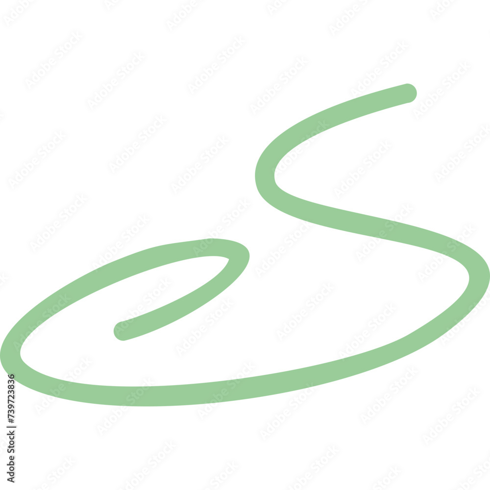 Hand Drawn Swirl Shape Hand Drawn Swirl Shape
