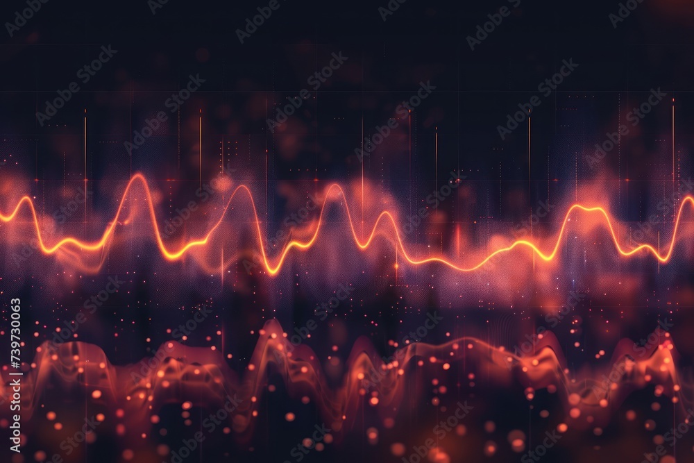 Sound waveform equalizer lines. Sound waveform equalizer lines.