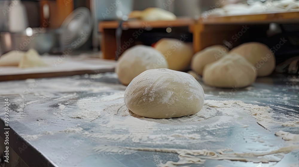 Pizza dough. Generative AI Pizza dough. Generative AI