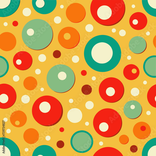 Polka Dot Pattern - Playful and Retro Style Background