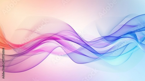 Trendy gradient smoke wave , colorful background. soft lines creative smoke swoosh style. © @_ greta