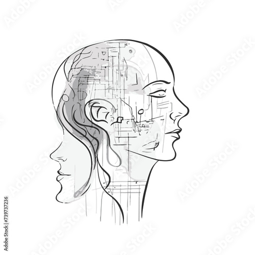 Symphony of Feminine Grace: Exquisite Hand-Drawn Portraits Celebrating the Beauty of Women
