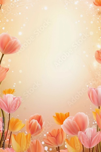 Spring and summer decorations background with beautiful wild flowers. Copy space for text banner.