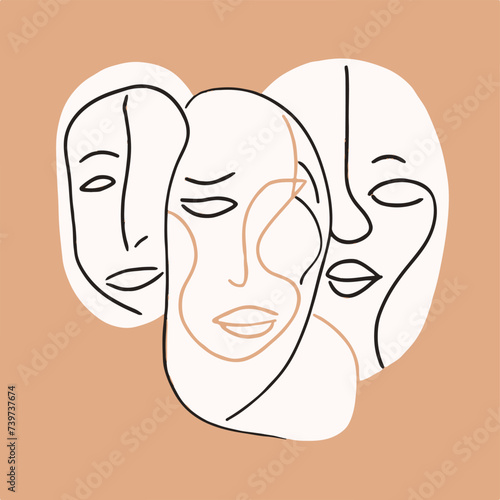 Symphony of Feminine Grace: Exquisite Hand-Drawn Portraits Celebrating the Beauty of Women
