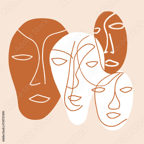 Symphony of Feminine Grace: Exquisite Hand-Drawn Portraits Celebrating the Beauty of Women
