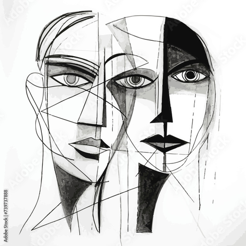 Symphony of Feminine Grace: Exquisite Hand-Drawn Portraits Celebrating the Beauty of Women
