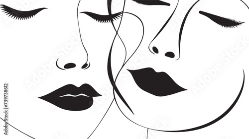 Symphony of Feminine Grace: Exquisite Hand-Drawn Portraits Celebrating the Beauty of Women
