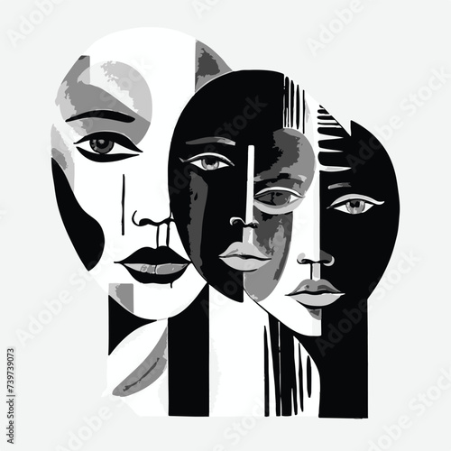 Symphony of Feminine Grace: Exquisite Hand-Drawn Portraits Celebrating the Beauty of Women