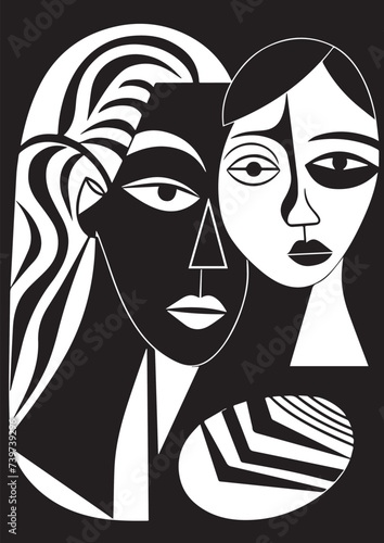 Symphony of Feminine Grace: Exquisite Hand-Drawn Portraits Celebrating the Beauty of Women