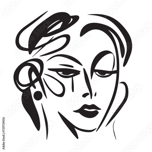 Symphony of Feminine Grace: Exquisite Hand-Drawn Portraits Celebrating the Beauty of Women