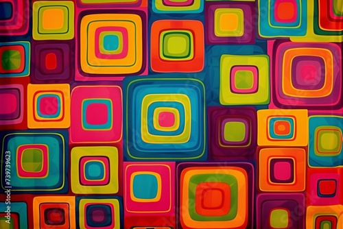 Colorful Geometric Patterns A Vibrant Blend of Art and Science Generative AI