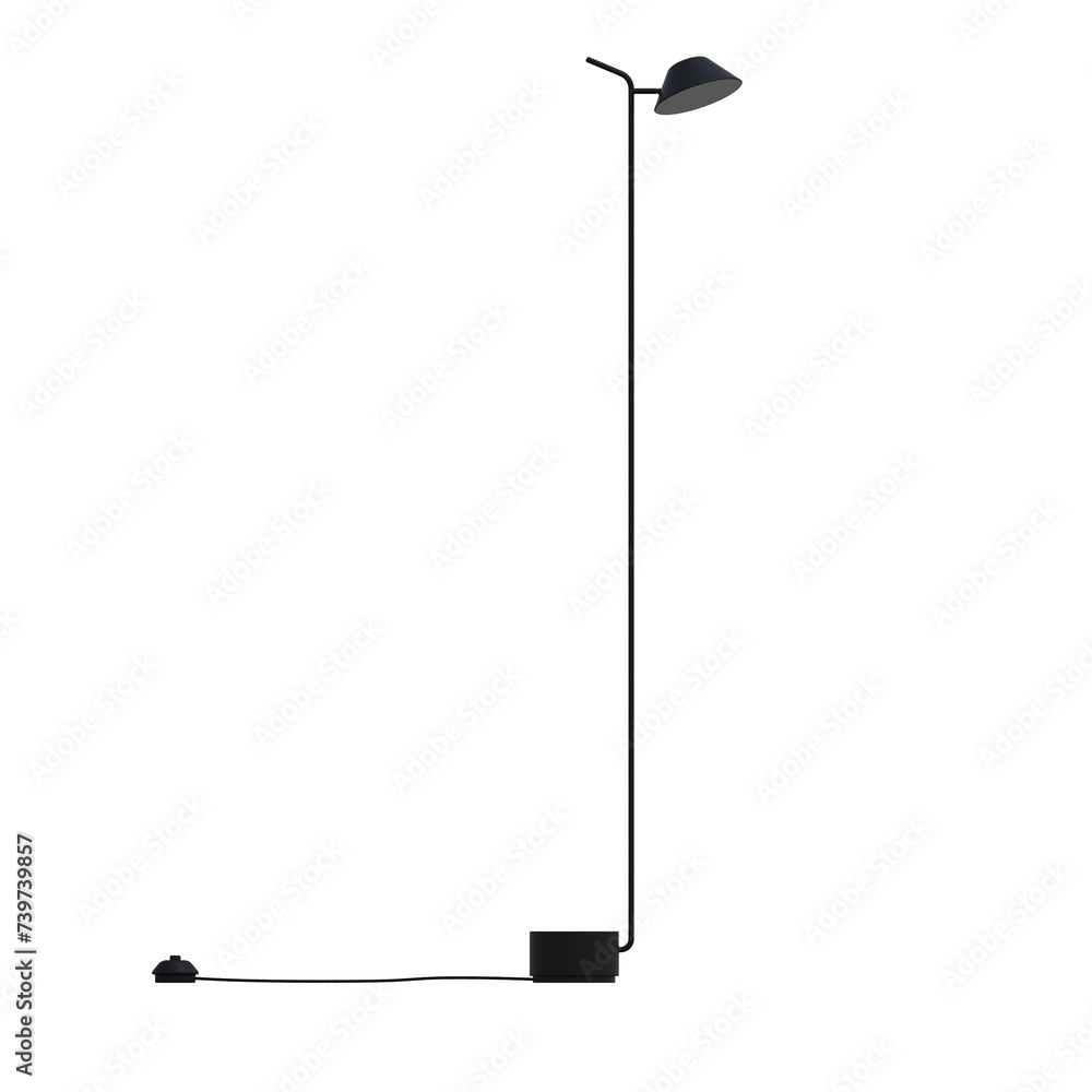 floor lamp isolated on white background, interior lighting, 3D illustration, cg render floor lamp isolated on white background, interior lighting, 3D illustration, cg render
