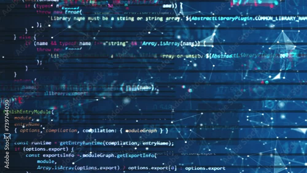 Glitch Coding monitor software digital background. Coding glitch data screen abstract background