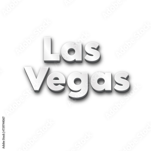 Photography 3d Las vegas text poster