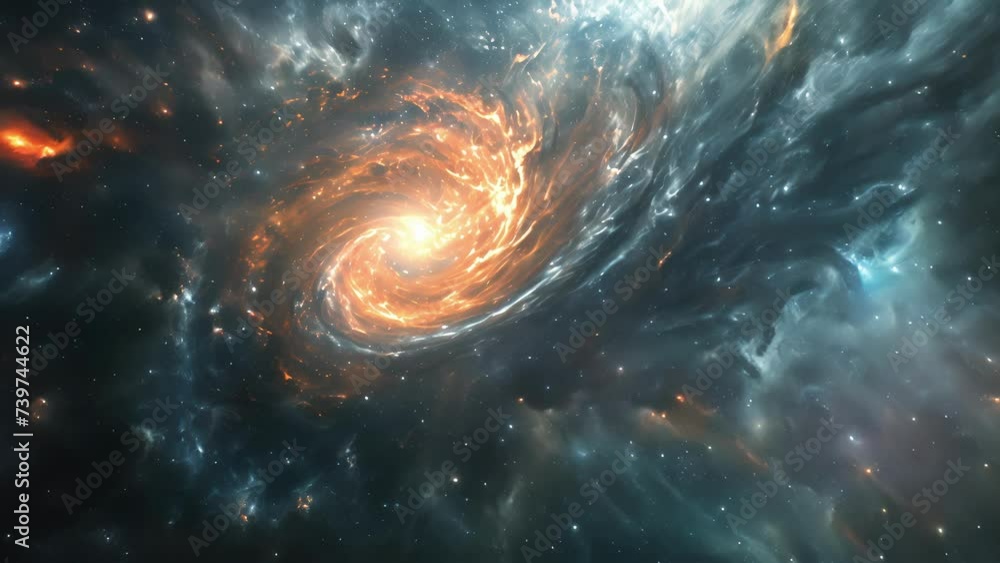 The mesmerizing focal point of the cosmos with a hypnotizing swirl of particles being drawn into the allconsuming gravitational pull of the galactic core. The mesmerizing focal point of the cosmos with a hypnotizing swirl of particles being drawn into the allconsuming gravitational pull of the galactic core.