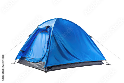 Luxury Blue Tent Isolated On Transparent Background