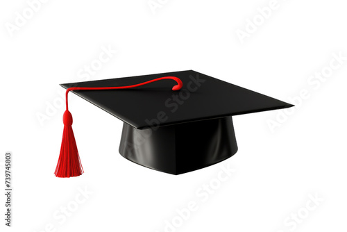 Graduation Hat Isolated On Transparent Background