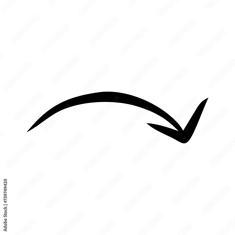 Obraz premium Scibble Doodle Arrow