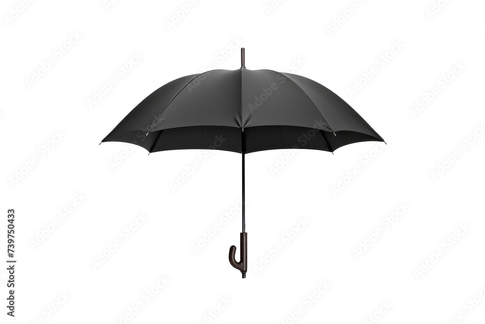 Black Umbrella Isolated On Transparent Background