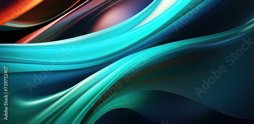 futuristic colorful wave abstract fluid background banner  trendy gradient swirl wave abstract background