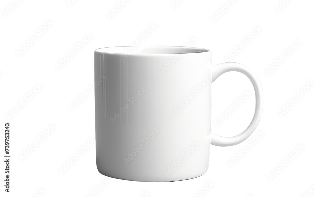 A white coffee mug creating a minimalistic and simple composition. on a White or Clear Surface PNG Transparent Background. A white coffee mug creating a minimalistic and simple composition. on a White or Clear Surface PNG Transparent Background.