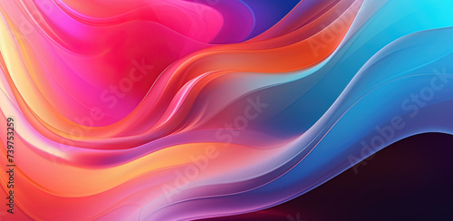 futuristic colorful wave abstract fluid background banner, trendy gradient swirl wave abstract background