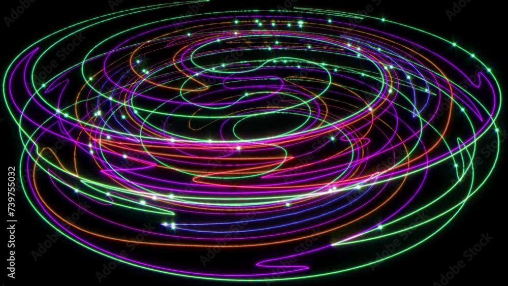 Color circle glow omni lights move endless 4k Color circle glow omni lights move endless 4k