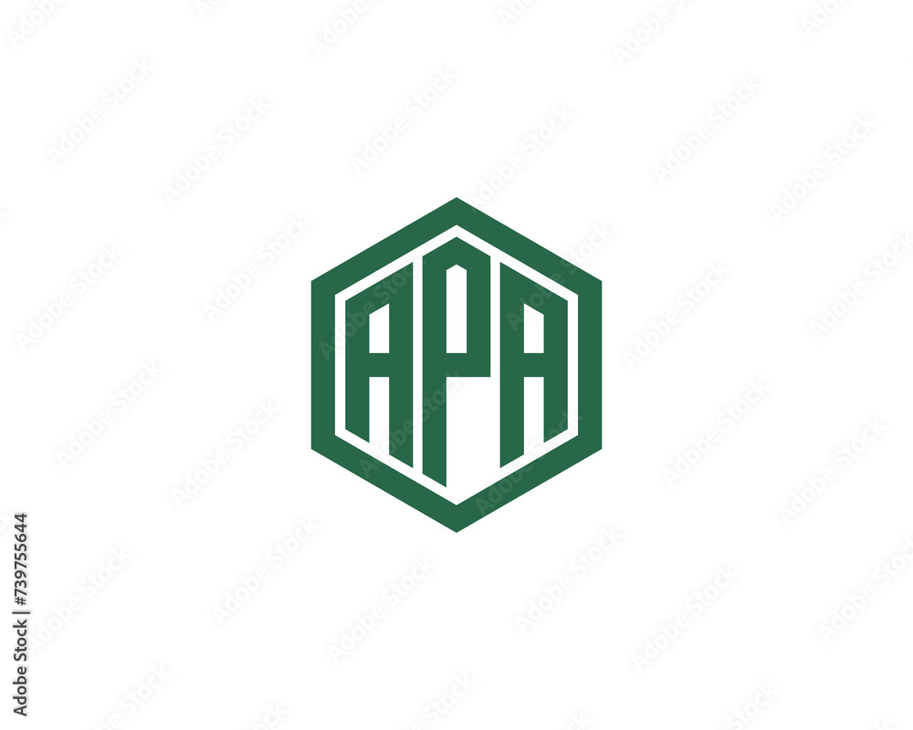 APA logo design vector template APA logo design vector template