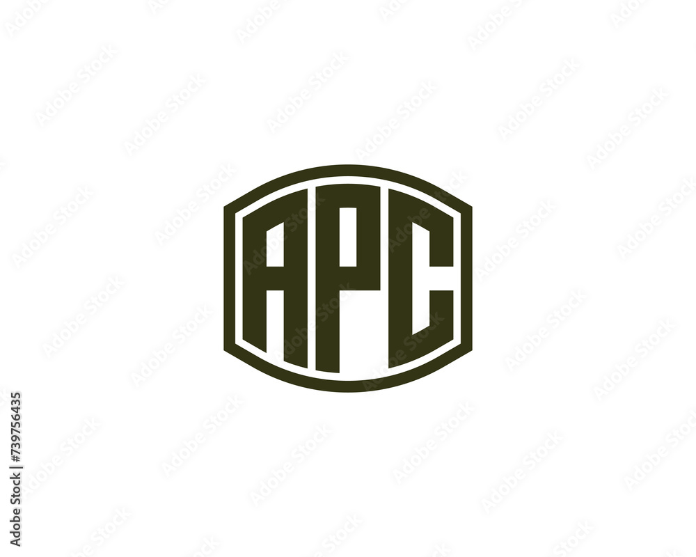 APC logo design vector template APC logo design vector template