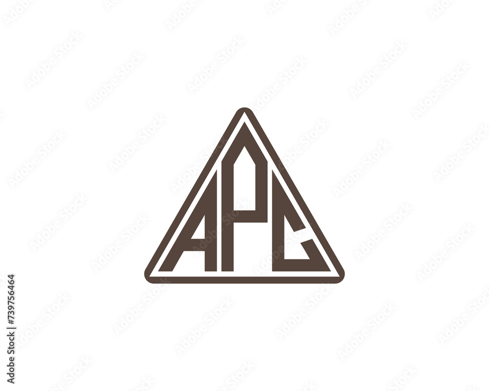 APC logo design vector template APC logo design vector template