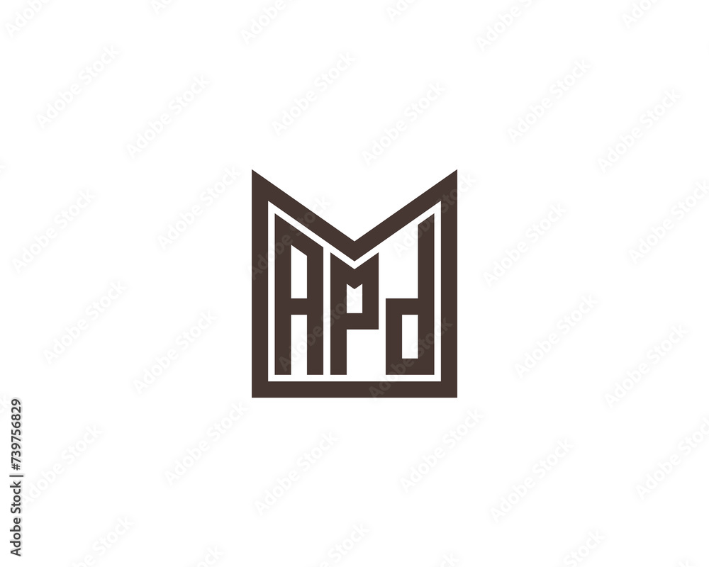 APD logo design vector template APD logo design vector template