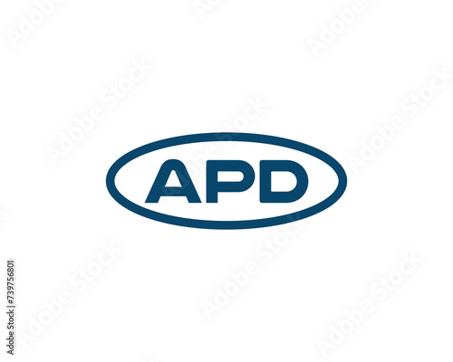 APD logo design vector template