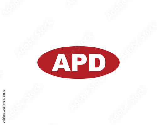 APD logo design vector template