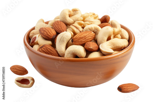 Nuts Bowl Isolated On Transparent Background