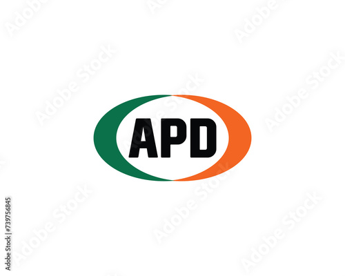 APD logo design vector template