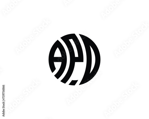 APD logo design vector template