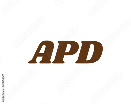 APD logo design vector template