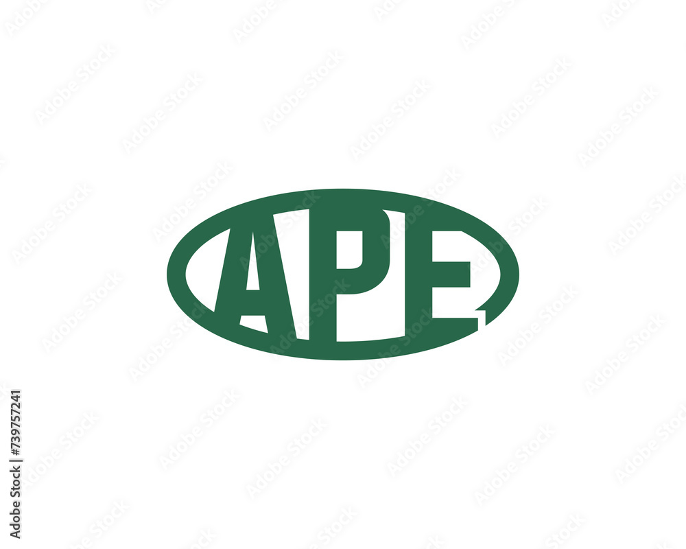 APE logo design vector template APE logo design vector template