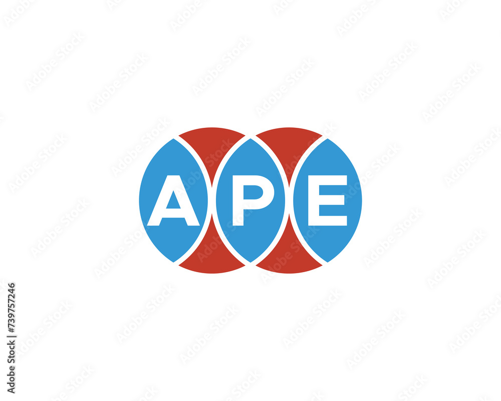 APE logo design vector template APE logo design vector template