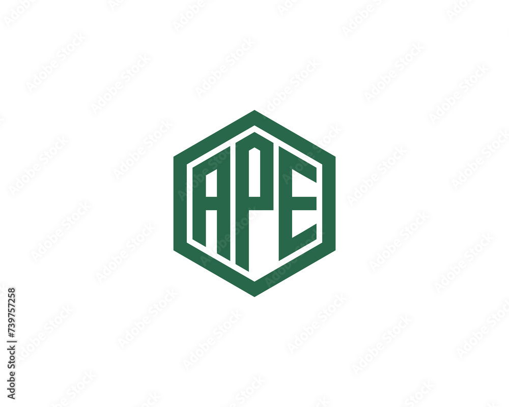 APE logo design vector template APE logo design vector template