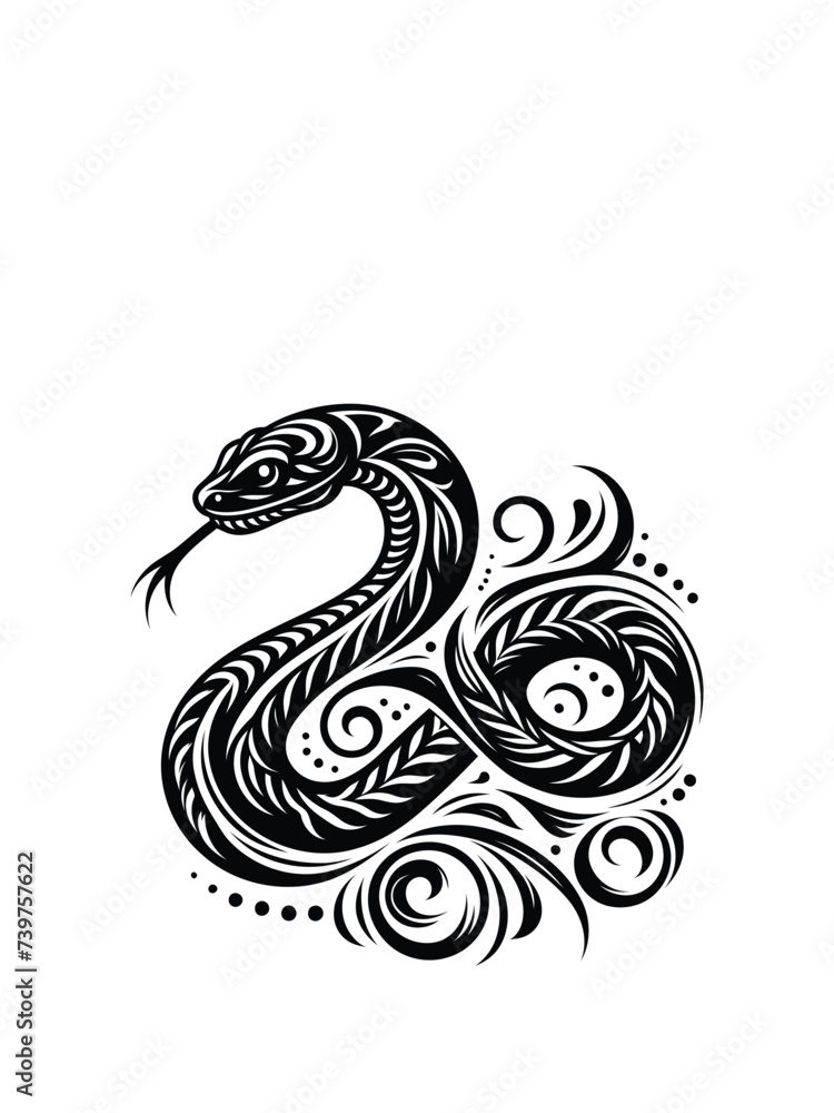 Hiss and Hues: Dynamic Snake in Vector Art