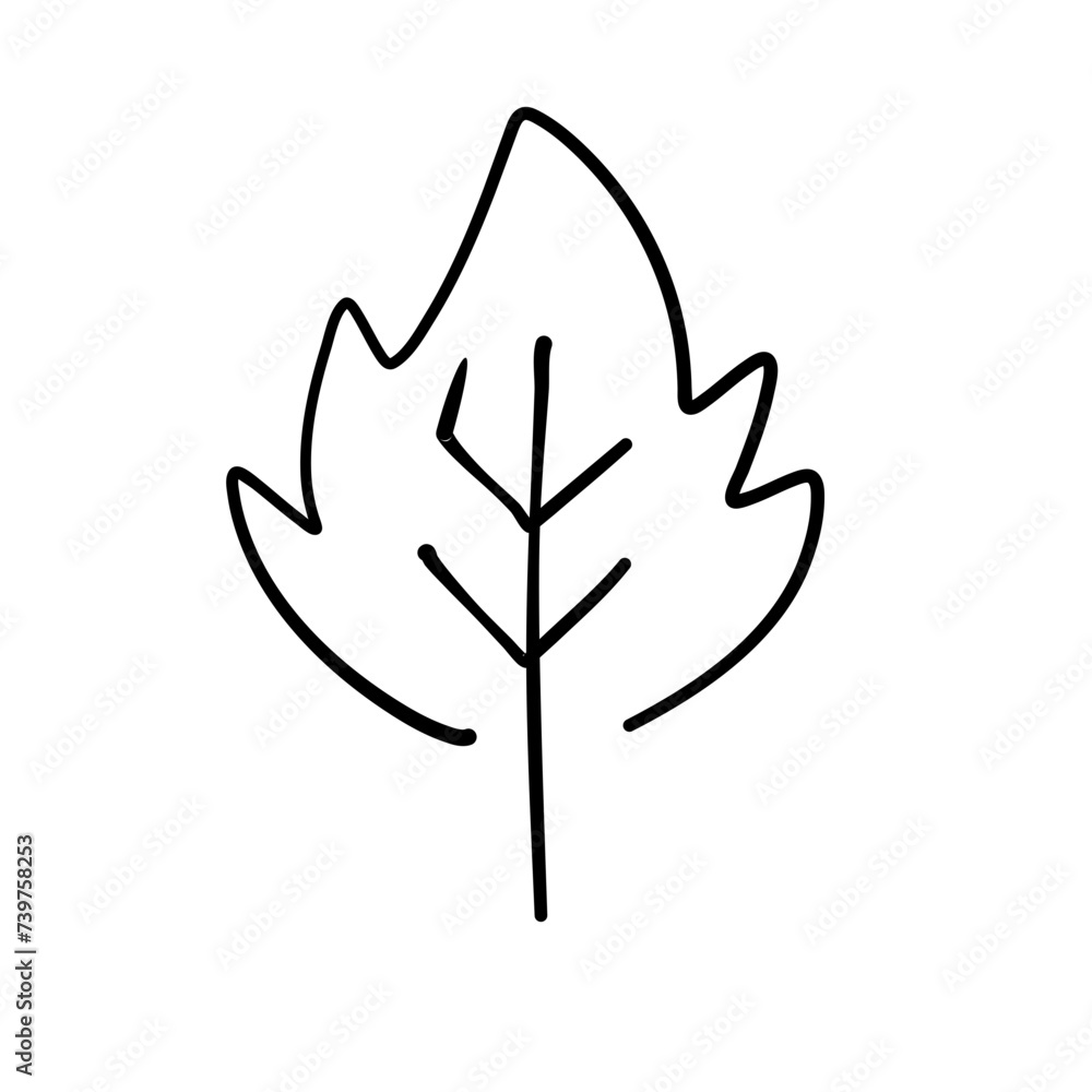 leaf line icon leaf line icon
