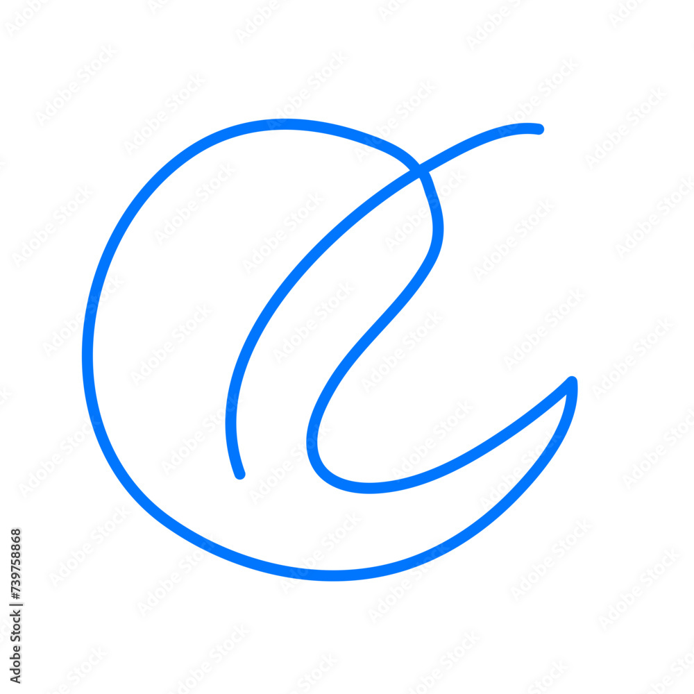 Fototapeta premium Linear icons leaves