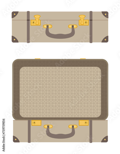 travel suitcases stock vector illustration